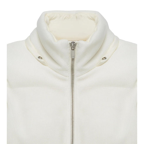 Unity Giacca imbottita Giubbino Donna imbottito HELENA cappuccio rimovibile Bianco - Francavilla Moda